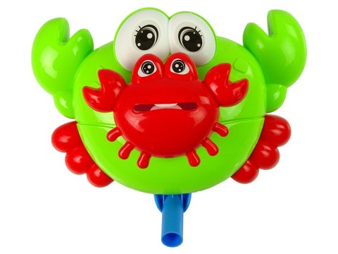 LEAN Toys Pchacz Na Kiju Krab Zielony Dźwięk Dzwonka