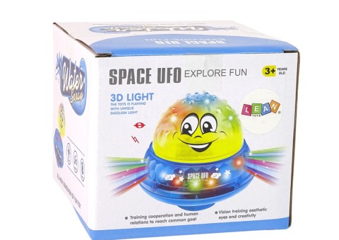 LEAN Toys Piłka Wodna UFO Diody Wesoła Muzyka Żółta