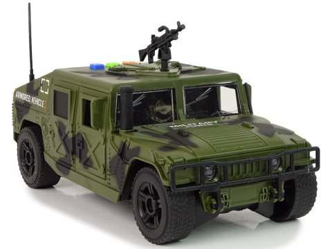 LEAN Toys Pojazd Wojskowy Auto Z Napędem Frykcyjnym Światło Dźwięk