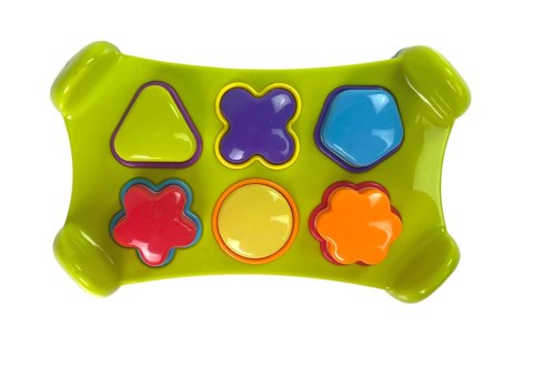 LEAN Toys Sorter Edukacyjny Dwustronny Wbijanka Młotkiem Klocki Kształty