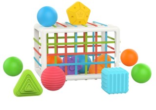 LEAN Toys Sorter Elastyczna Kostka Piłeczki Figury Dla Niemowląt