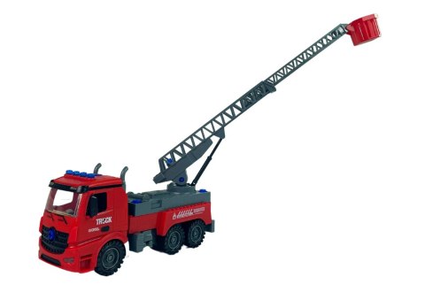 LEAN Toys Straż Pożarna Do Rozkręcania Czerwona DIY Śrubokręt
