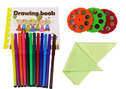 LEAN Toys Tablica Projektor Rzutnik Do Nauki Rysowania Dinozaur Różowy