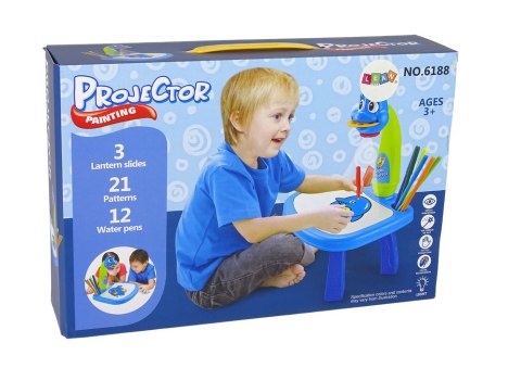 LEAN Toys Tablica Projektor Rzutnik Do Rysowania Dinozaur Do Nauki