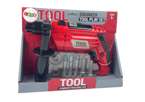 LEAN Toys Wiertarka Dla Małego Majsterkowicza Śrubki Wiertła