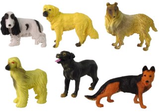 LEAN Toys Zestaw 6 Figurek Psów Figurka Pies Psy Rasowe