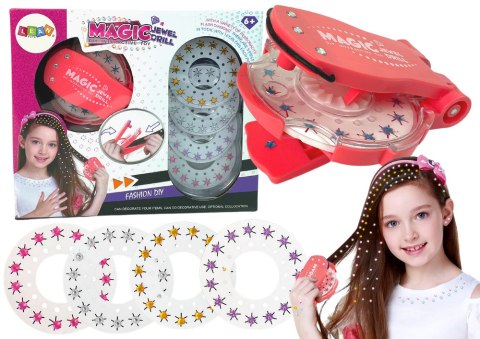 LEAN Toys Zestaw Biżuteria Ozdoby Do Włosów Diamenciki Aplikator