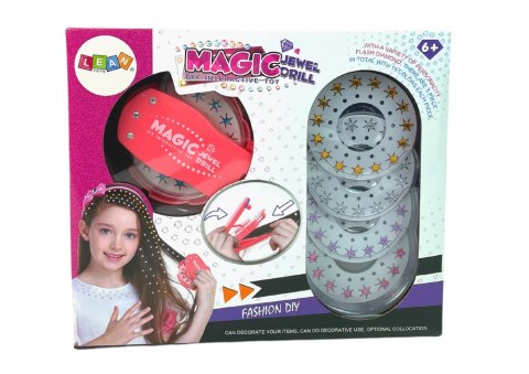 LEAN Toys Zestaw Biżuteria Ozdoby Do Włosów Diamenciki Aplikator