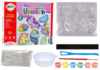 LEAN Toys Zestaw DIY Do Malowania Jednorożce Gips Magnesy