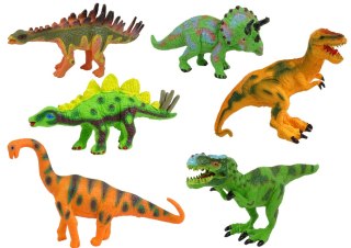 LEAN Toys Zestaw Dinozaurów Figurki Modele 6 Sztuk Akcesoria