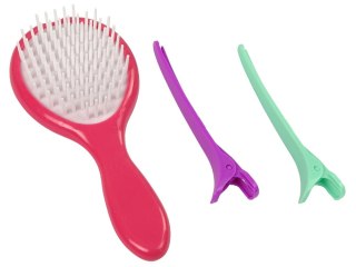 LEAN Toys Zestaw Do Farbowania Włosów Prostownica Pasemka 6 Kolorów
