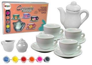 LEAN Toys Zestaw Do Herbaty DIY Farby Malowanie Porcelana