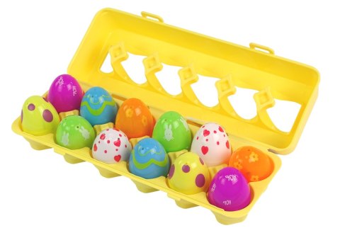 LEAN Toys Zestaw Jajka Wielkanocne Squishy 12 Sztuk