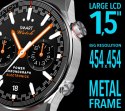 Smartwatch Rubicon RNCE99 Black Metal + Silicon SMARUB194