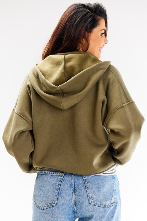 Bluza Damska Model A611 Khaki - awama Bluza Damska Model A611 Khaki - awama