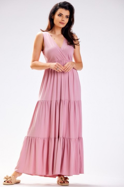 Sukienka Model A581 Dirty Pink - awama Sukienka Model A581 Dirty Pink - awama