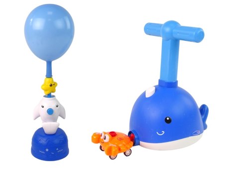 LEAN Toys Balonowa Wyrzutnia Delfin Samochód Aerodynamiczny