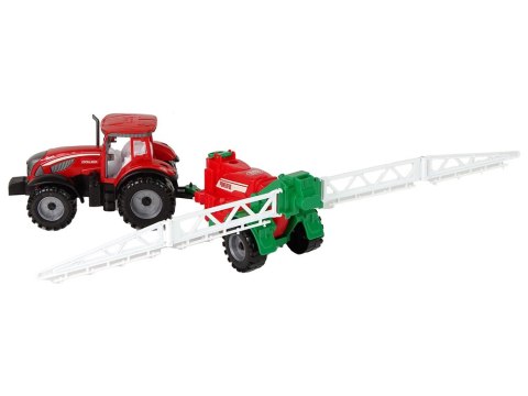 LEAN Toys Ciągnik Rolniczy Z Opryskiwaczem Czerwony