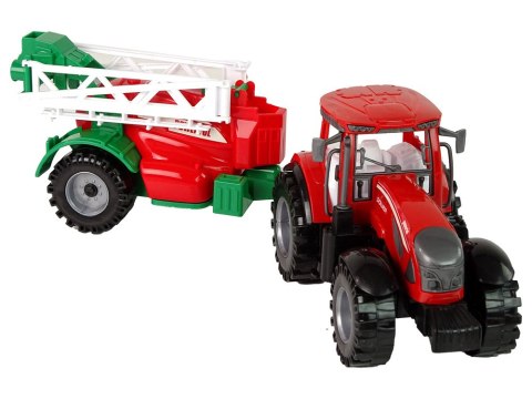 LEAN Toys Ciągnik Rolniczy Z Opryskiwaczem Czerwony