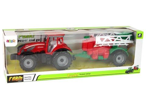LEAN Toys Ciągnik Rolniczy Z Opryskiwaczem Czerwony