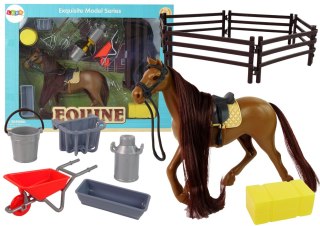 LEAN Toys Figurka Konia Koń do Czesania Akcesoria Zagroda