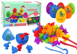 LEAN Toys Jajka Dinozaurów Figurki Gumowe Przyssawki