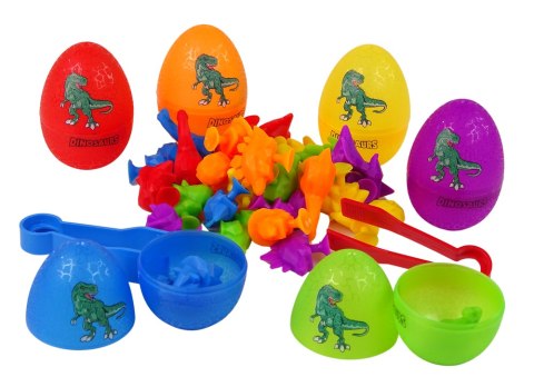 LEAN Toys Jajka Dinozaurów Figurki Gumowe Przyssawki