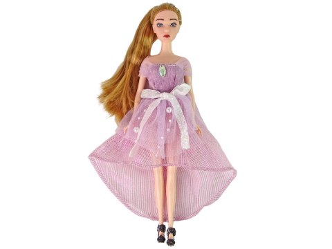 LEAN Toys Lalka Dla Dzieci Emily Długie Włosy Biały Kotek