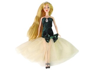 LEAN Toys Lalka Dla Dzieci Emily Długie Włosy Kotek Kwiat