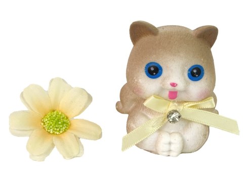 LEAN Toys Lalka Dla Dzieci Emily Długie Włosy Kotek Kwiat