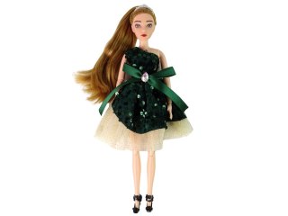 LEAN Toys Lalka Dla Dzieci Emily Drewniane Serce Biały Kotek