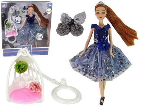 LEAN Toys Lalka Dla Dzieci Emily Huśtawka Kwiaty