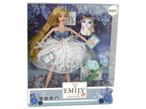 LEAN Toys Lalka Dla Dzieci Emily Kotek Kwiaty