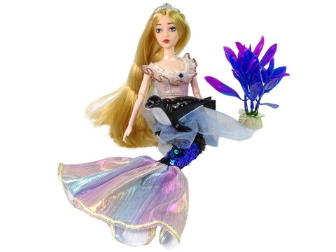 LEAN Toys Lalka Dla Dzieci Emily Syrenka Zielona Akcesoria