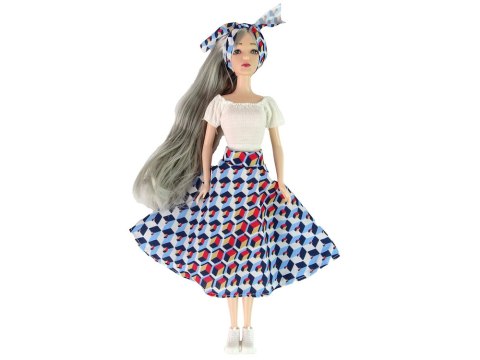 LEAN Toys Lalka Dla Dzieci Emily Szare Włosy Kotek Huśtawka