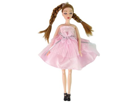 LEAN Toys Lalka Dla Dzieci Emily Warkocze Kot Kwiaty