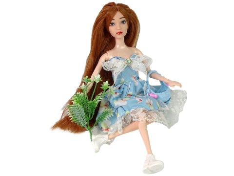 LEAN Toys Lalka Dla Dzieci Emily Wiosenna Rude Włosy Kwiaty