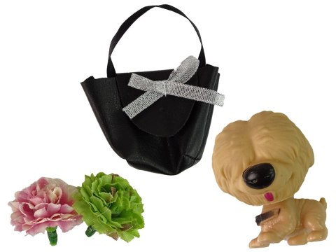 LEAN Toys Lalka Dla Dzieci Emily Z Pieskiem Torebką Kwiatami