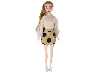 LEAN Toys Lalka Dla Dzieci Emily z Gitarą Okulary Długie Blond Włosy Kotek