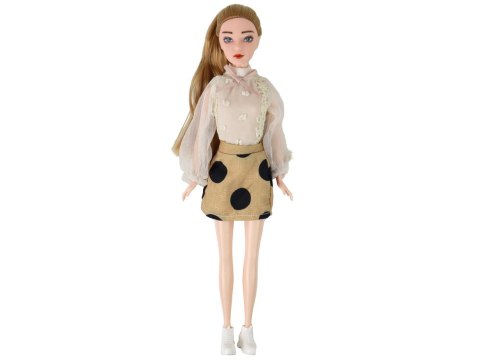 LEAN Toys Lalka Dla Dzieci Emily z Gitarą Okulary Długie Blond Włosy Kotek