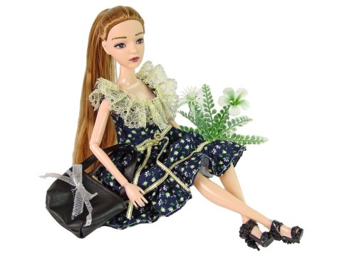 LEAN Toys Lalka Emily Pokaz Mody Kwiat Torebka