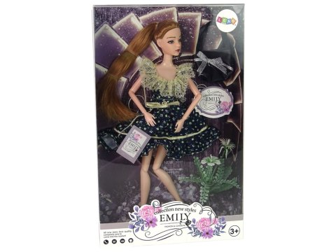 LEAN Toys Lalka Emily Pokaz Mody Kwiat Torebka