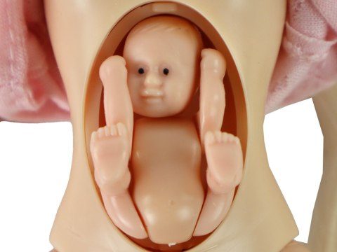 LEAN Toys Lalka Rodzina Chłopak Dziewczyna Blond Włosy Ciąża