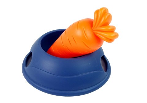 LEAN Toys Maskotka Interaktywna Króliczek Królik Biały Miska Marchewka