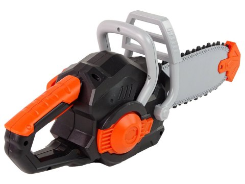 LEAN Toys Piła Łańcuchowa na Baterie Dla Majsterkowicza Czarna Dźwięk