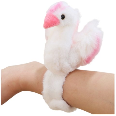 LEAN Toys Pluszowa Maskotka Łabędź Opaska Bransoletka Na Rękę Biały