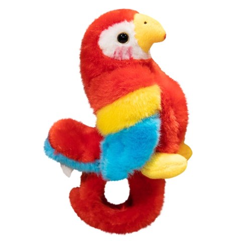 LEAN Toys Pluszowa Maskotka Papuga Opaska Bransoletka Na Rękę Czerwona