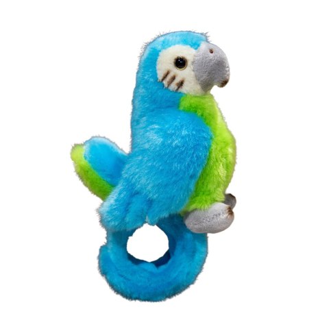 LEAN Toys Pluszowa Maskotka Papuga Opaska Bransoletka Na Rękę Niebieska