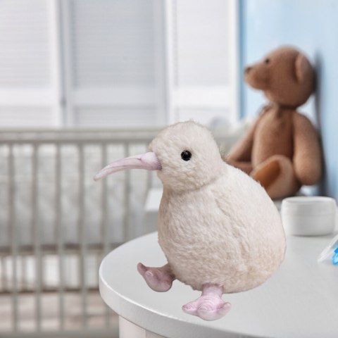 LEAN Toys Pluszowy Ptak Kiwi Pluszak Maskotka Przytulanka Biały 17cm