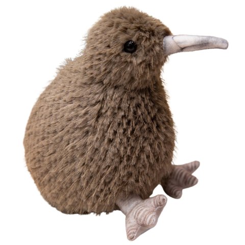 LEAN Toys Pluszowy Ptak Kiwi Pluszak Maskotka Przytulanka Ciemnobrązowy 21cm